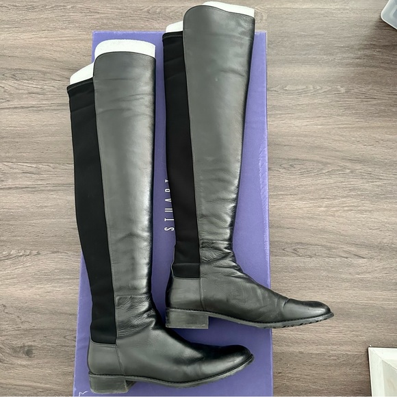 Stuart Weitzman 5050 Over-the-Knee leather boots - Picture 4 of 8